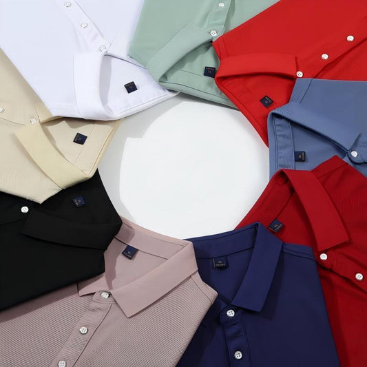 9-Color Performance Polo Shirt | Quick-Dry Polyester with 3D Tailoring & Reinforced Seams - DGCY6026#