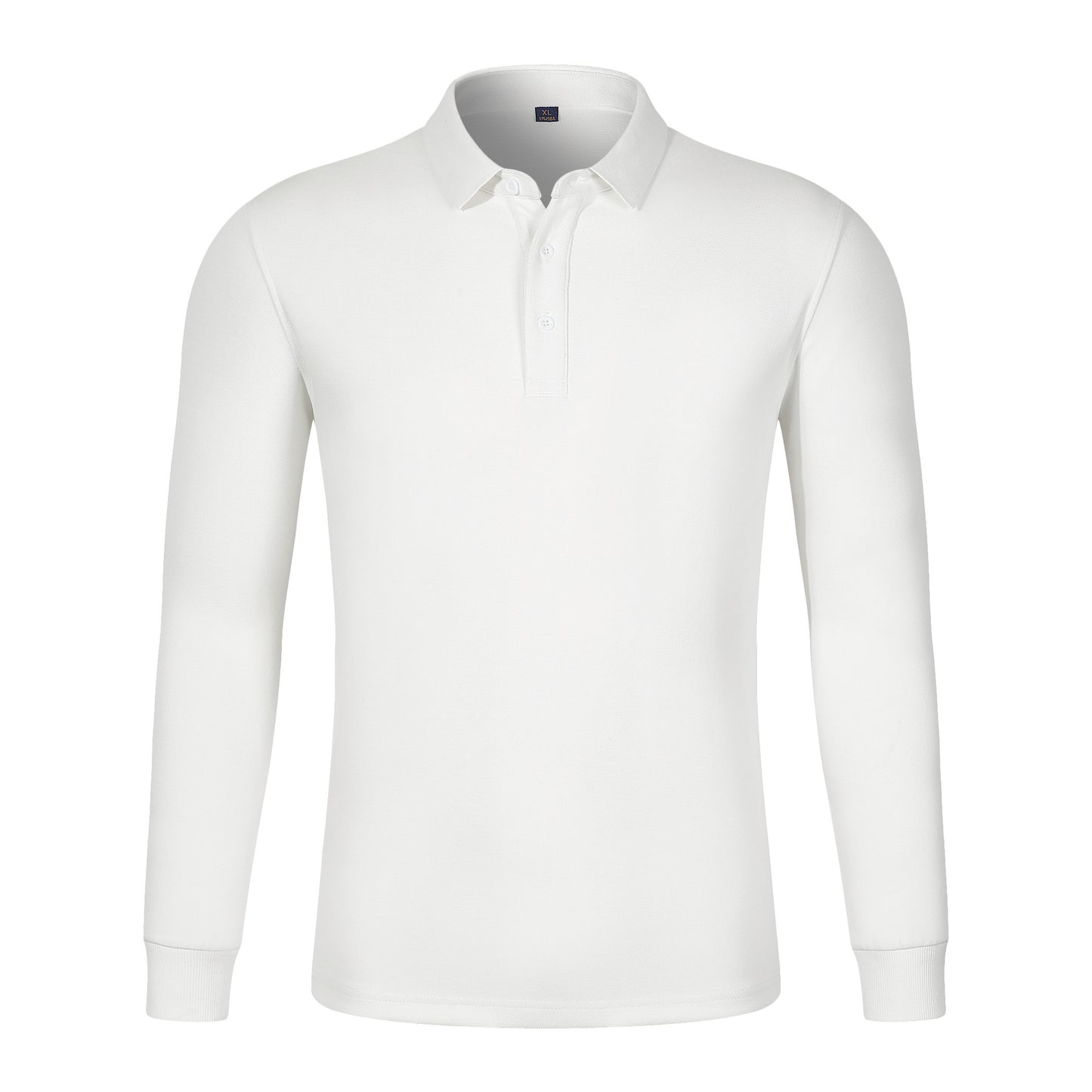 360GSM Pique Cotton Long Sleeve Polo | Unisex Thermal Lined Collared Shirt with 6 Colors - DGCY652#