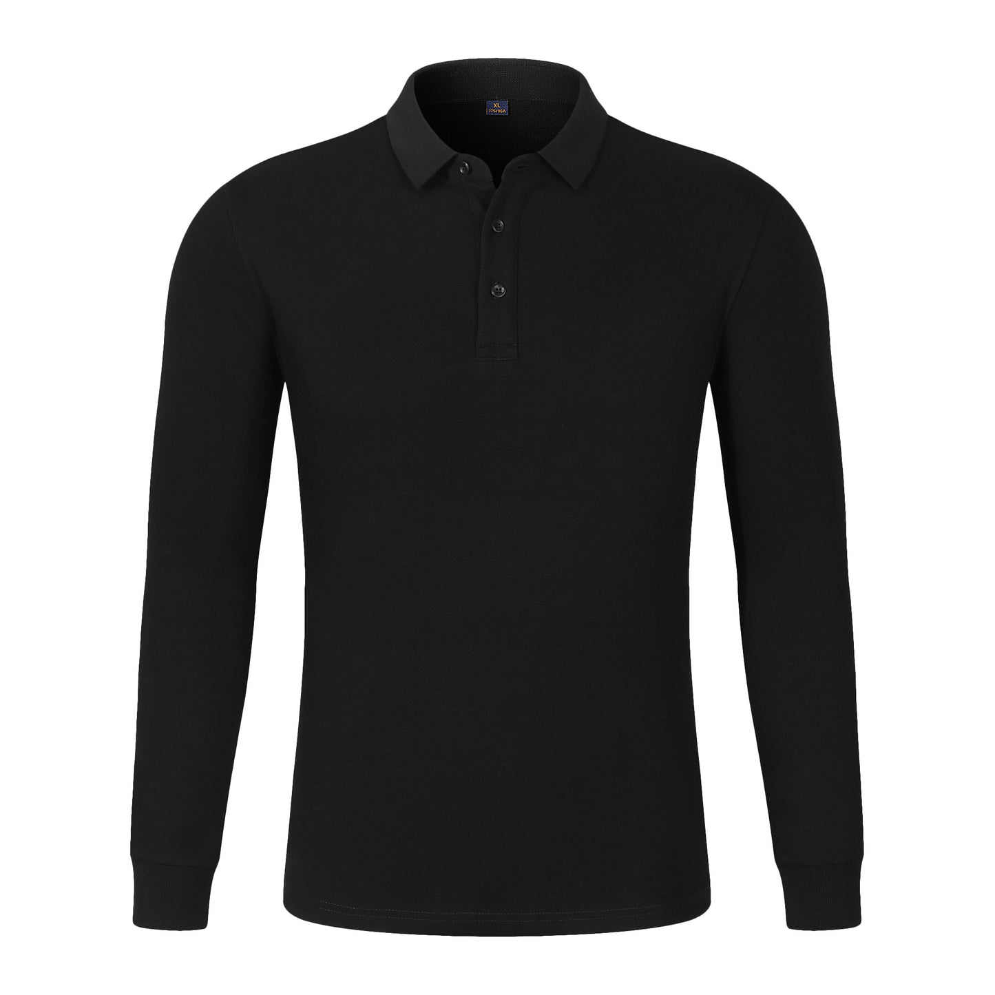 360GSM Pique Cotton Long Sleeve Polo | Unisex Thermal Lined Collared Shirt with 6 Colors - DGCY652#
